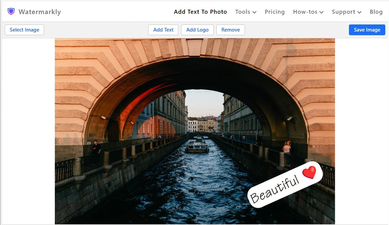 add text to photo