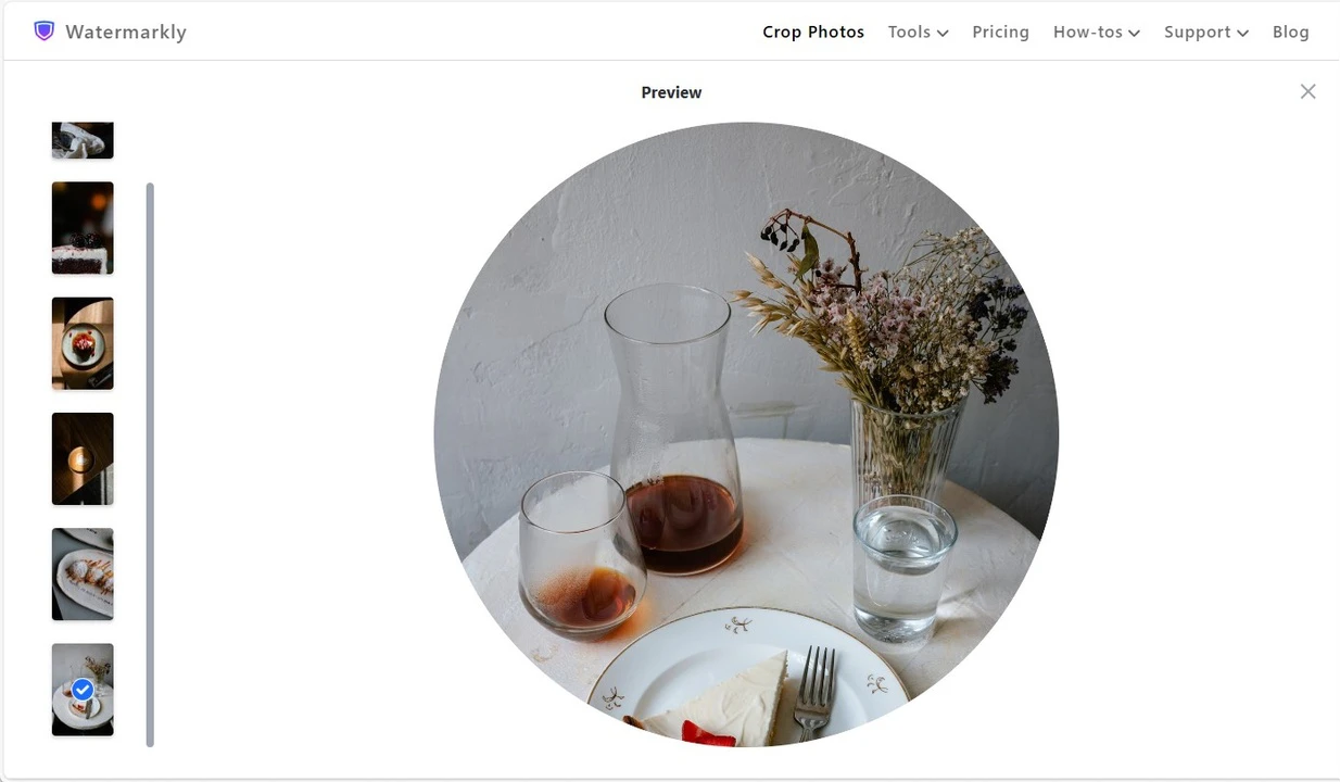 how to crop an image into a circle