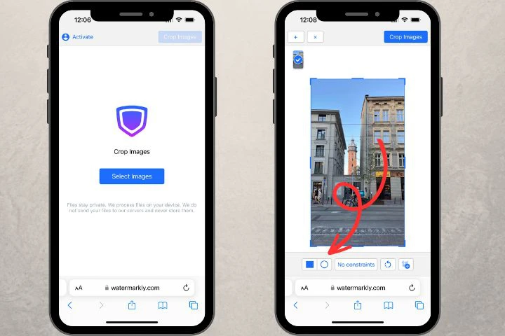 how to crop a picture into a circle on iphone