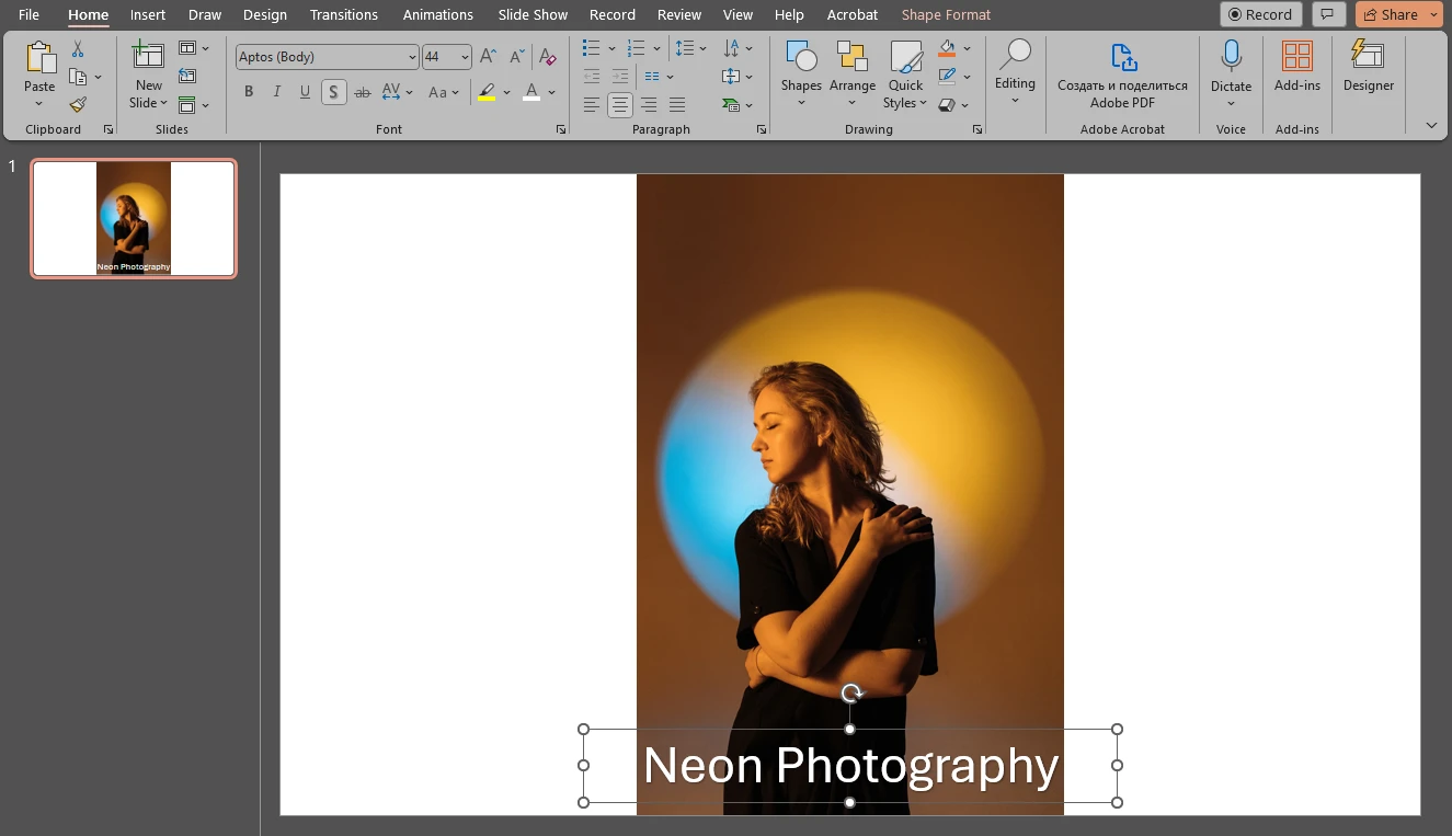 Wasserzeichen in Powerpoint